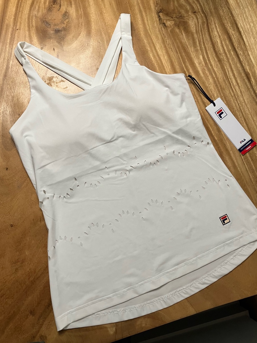 NWT • FILA White Women's Strappy Tank Top (M)